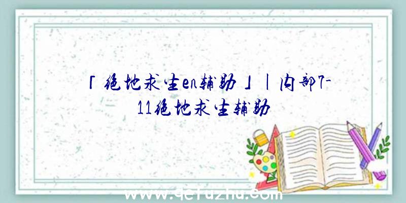 「绝地求生en辅助」|内部7-11绝地求生辅助